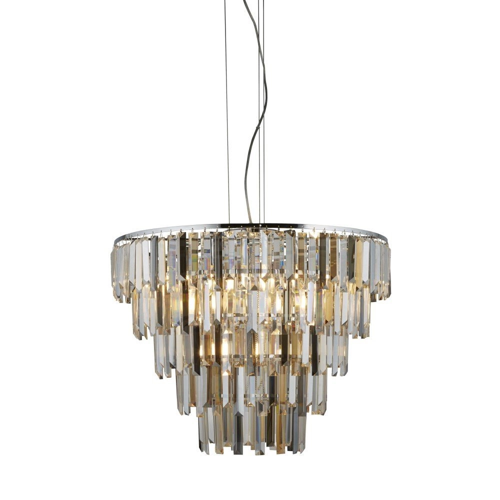 Großer Kronleuchter Clarissa Ø 65cm Searchlight 5053423155951