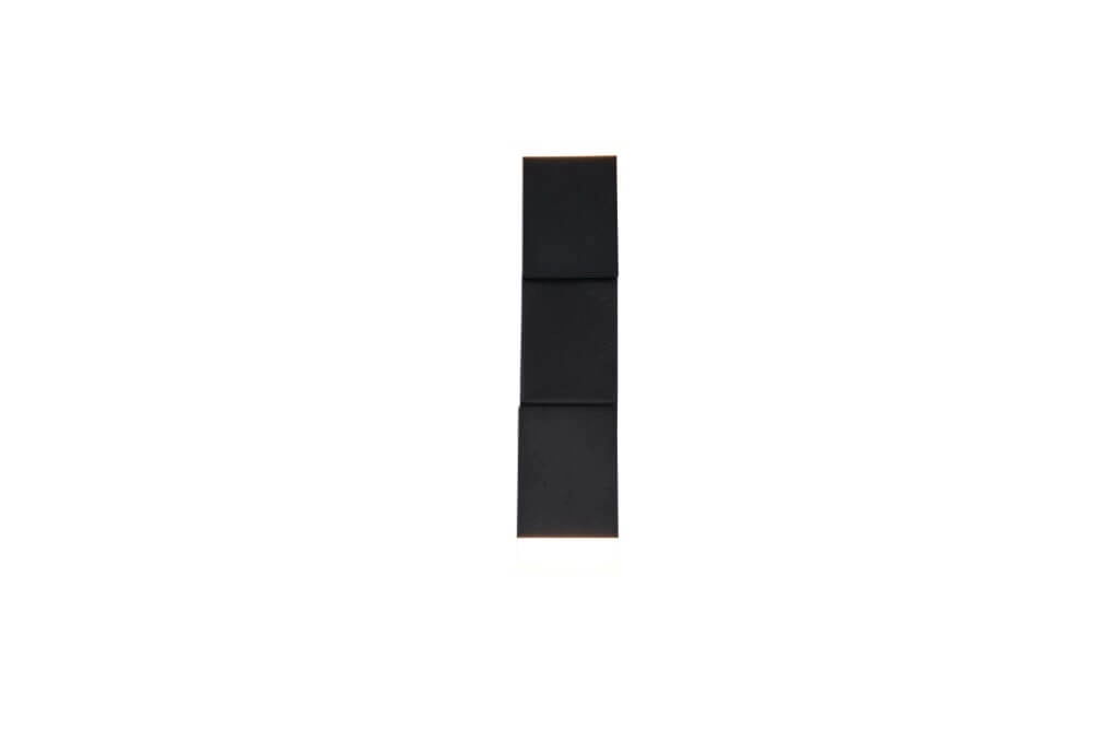 Schwarzer Wandstrahler Raglan mit LED Trio 4017807614725