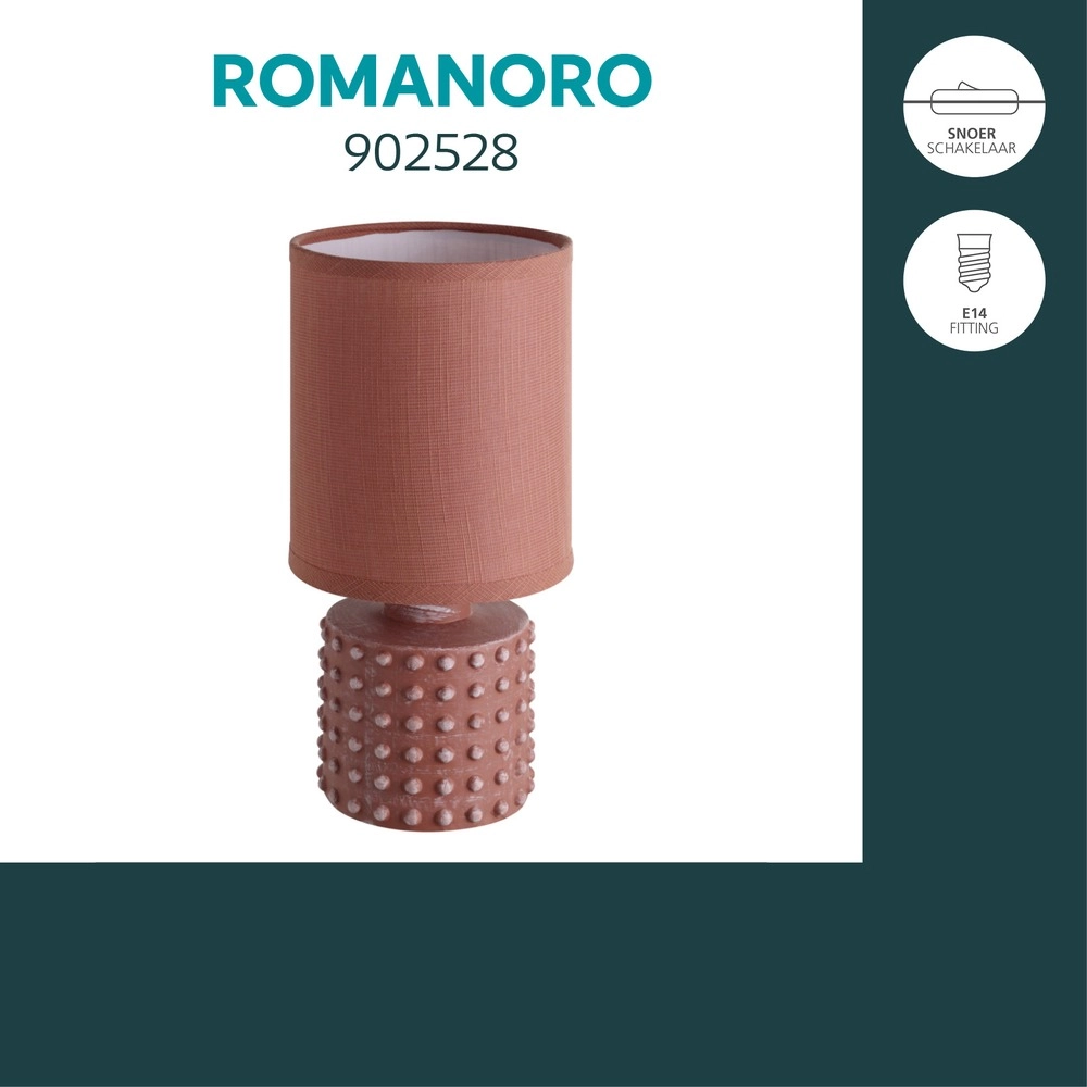 Tischlampe Romanoro Orange