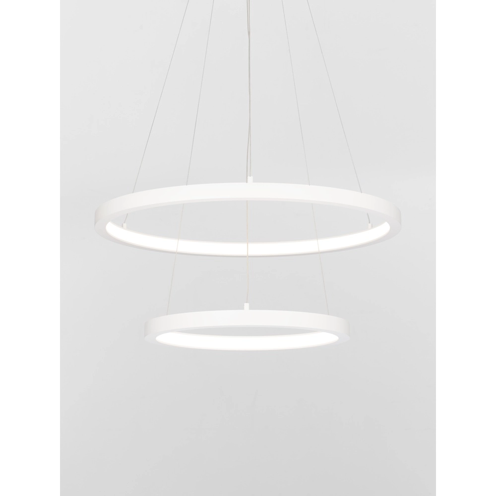 Weiße Pendelleuchte Empatia Design doppelt Lyora 5212017442697