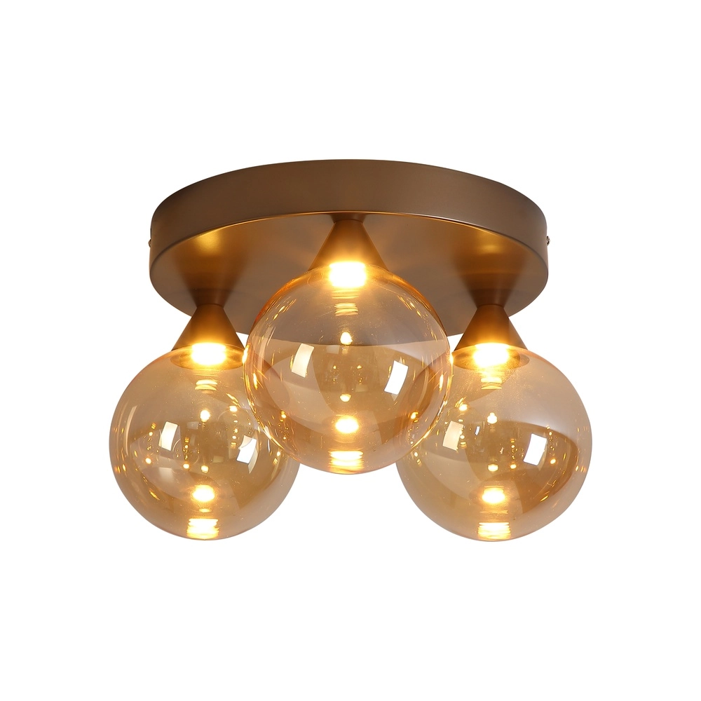 Design-Deckenlampe Opux Lux 3-Licht Bronze