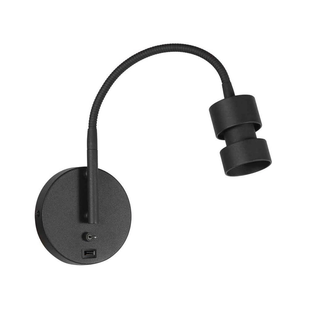 Wandleuchte Upround mit USB-A-Anschluss