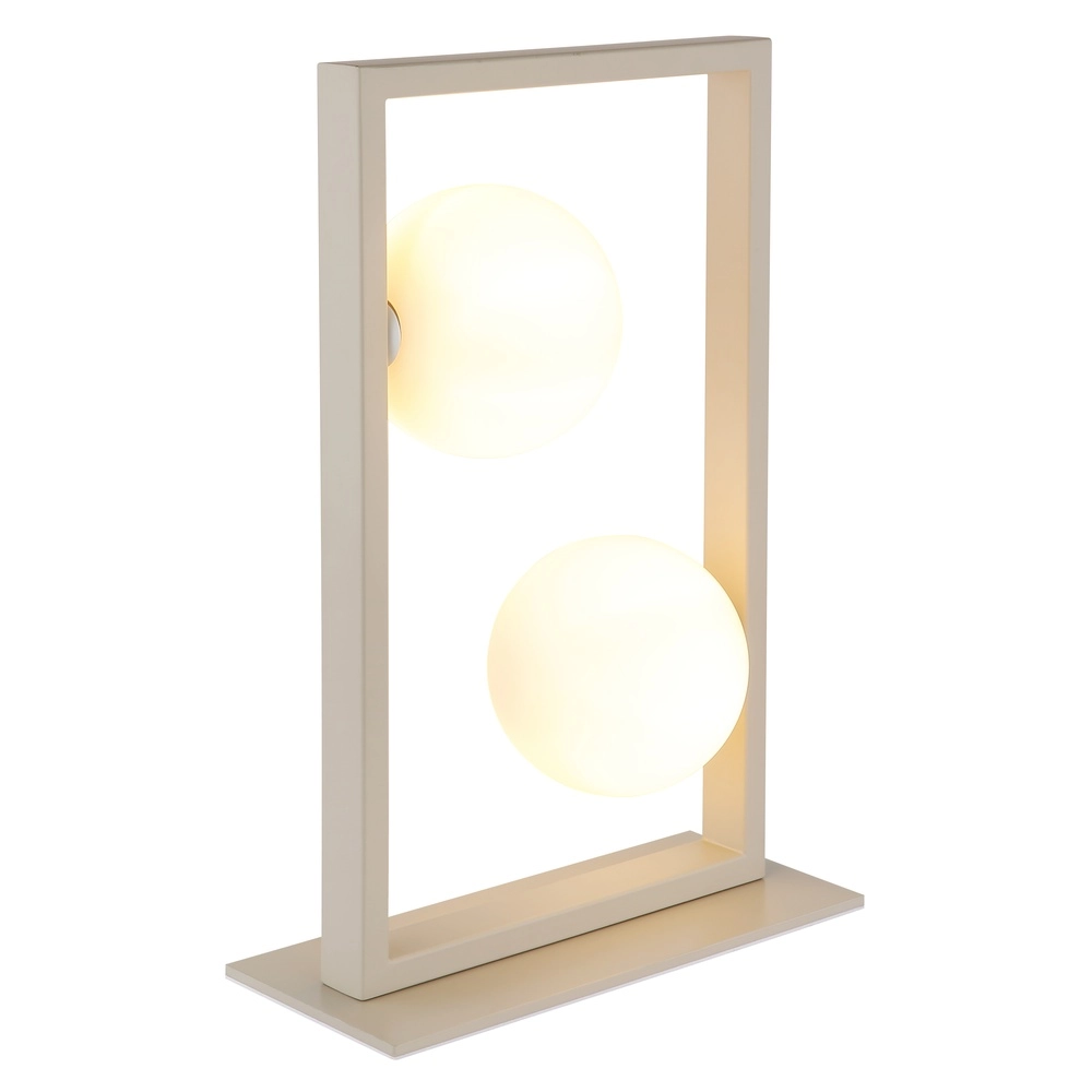 Moderne Tischlampe Nanda Sandbraun