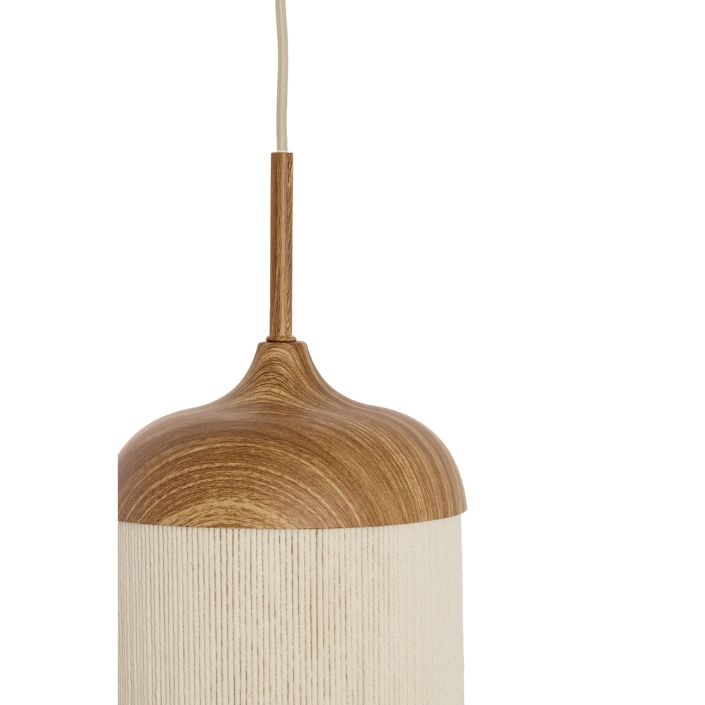 3-Licht Pendellampe Danialo hellbraun mit Seil Light & Living 8717807816728
