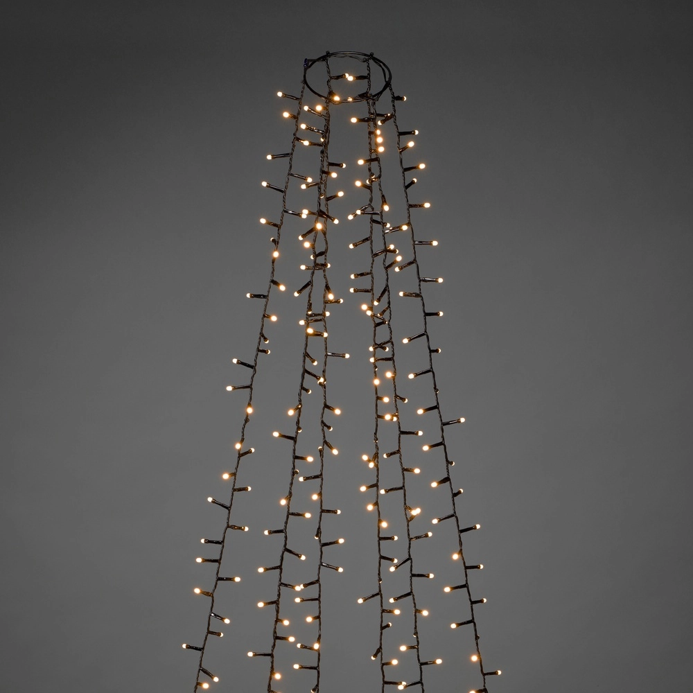 Beleuchtungsset 240cm - 6x 110 led - 2100K frosted für den Weihnachtsbaum