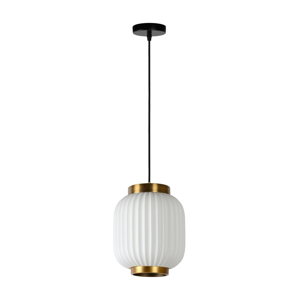 Design-Pendellampe Gosse Gold mit Weiß