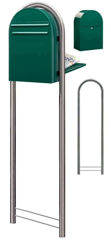 Briefkasten Classic B 6005 Dunkelgrün Bobi 6417237006066