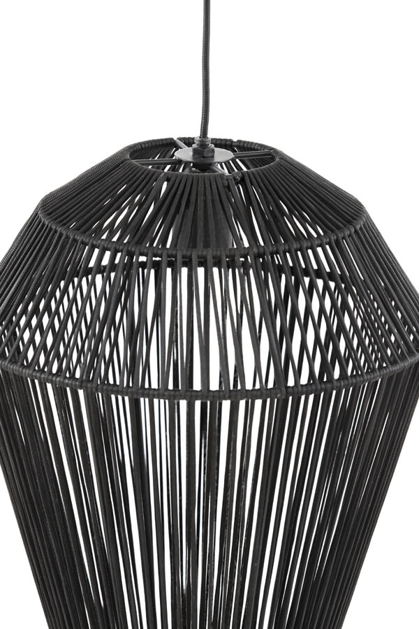 Böhmische Pendelleuchte Deya schwarz Ø 38cm Light & Living 8717807681159