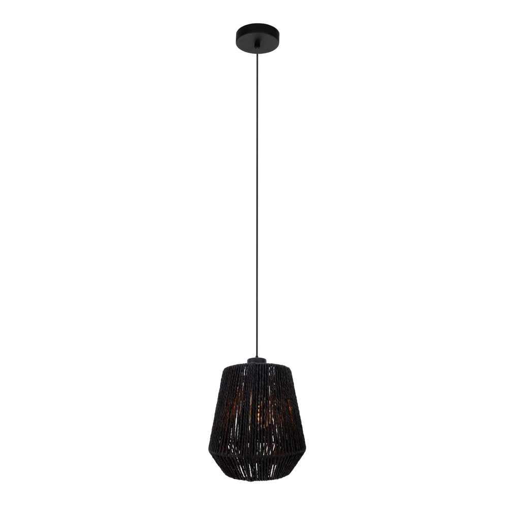 Seilpendellicht Persley Ø 22cm – schwarz