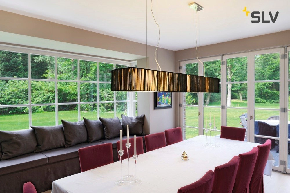 LED Hängelampe Q-Line Dimmbar 142 cm schwarz SLV 4024163196116