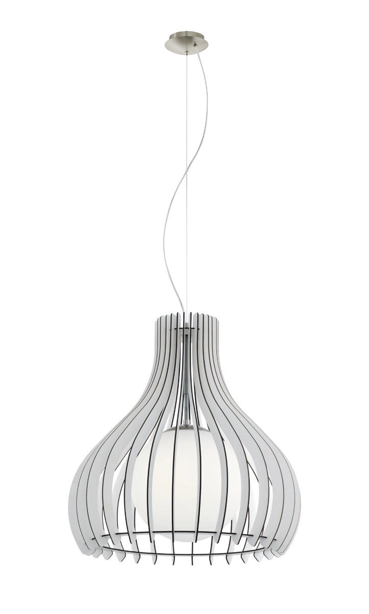 Pendelleuchte Tindori 50 cm weißes holz Eglo 9002759962111