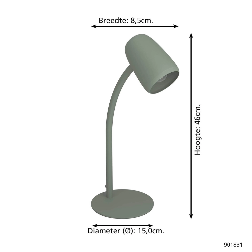 Tischlampe Carlo grün Eglo 9008606357574
