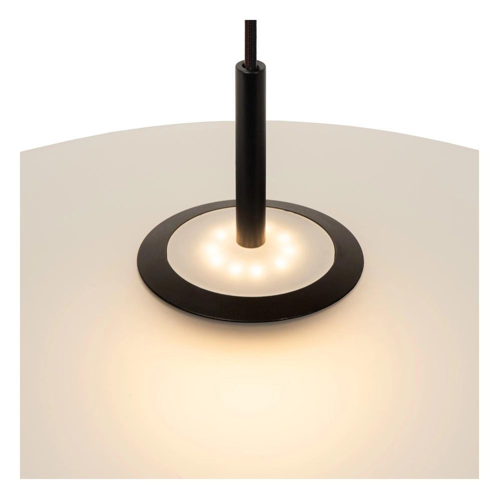 Elegante Pendellampe Menga Ø 60 cm weißes Glas Premium by Lucide 5411212251152