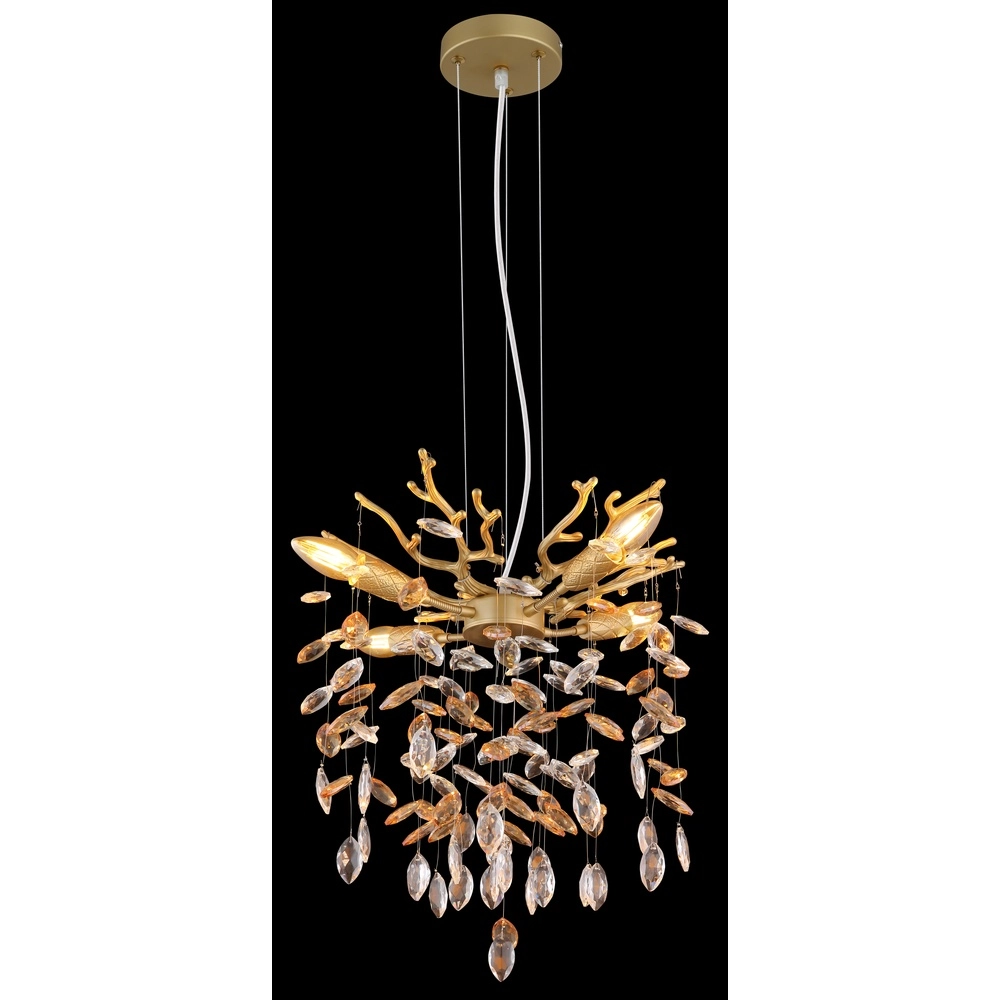 Pendellampe Queena gold Ø 40cm Globo 9007371525676