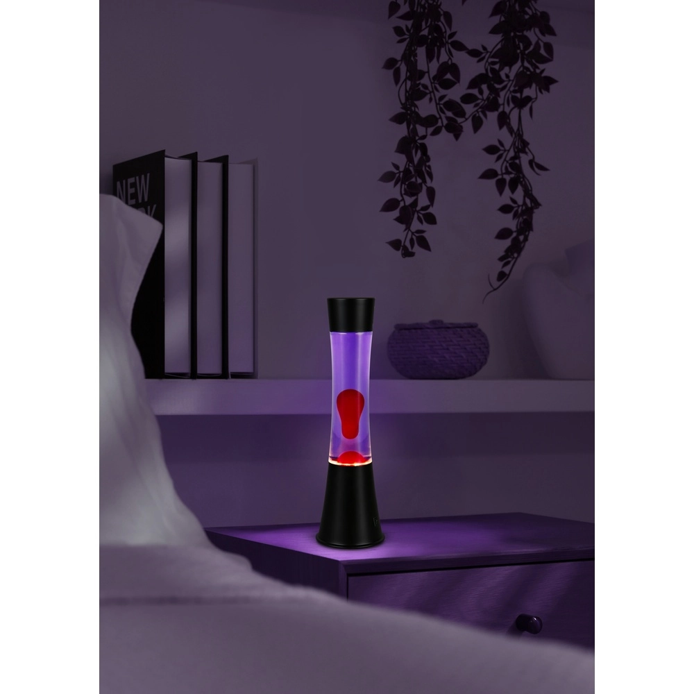 Lavalampe Etna schwarz mit rot Trio 4017807668506