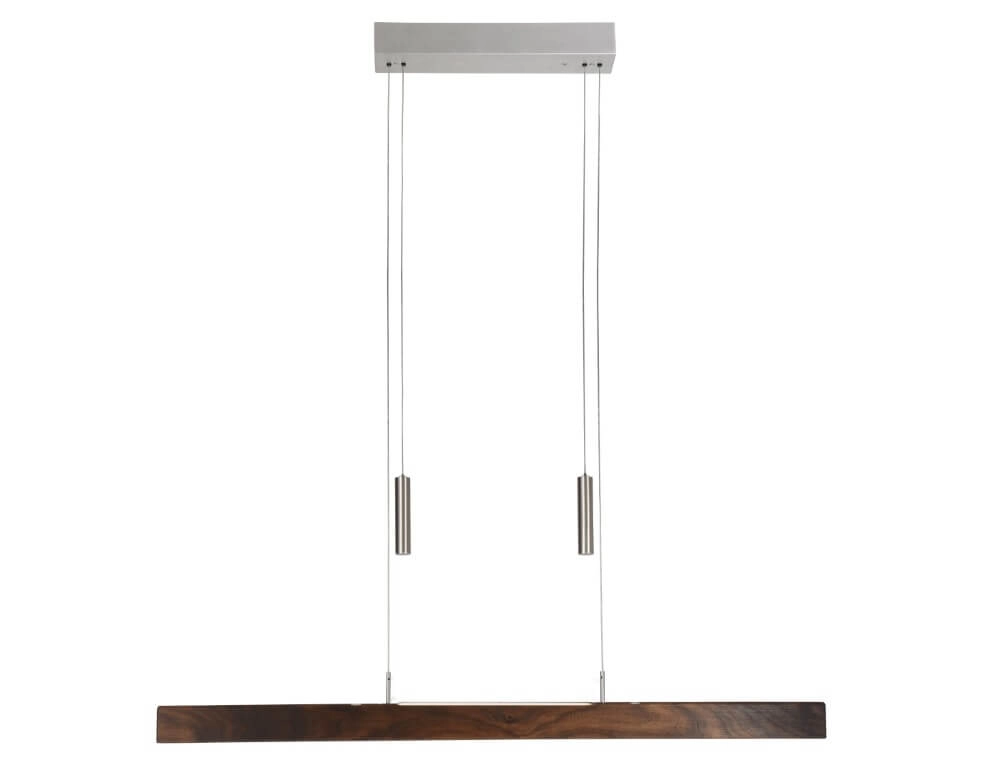 Hängelampe nach oben und unten hängen Leonora 85 cm - Walnuss geölt
