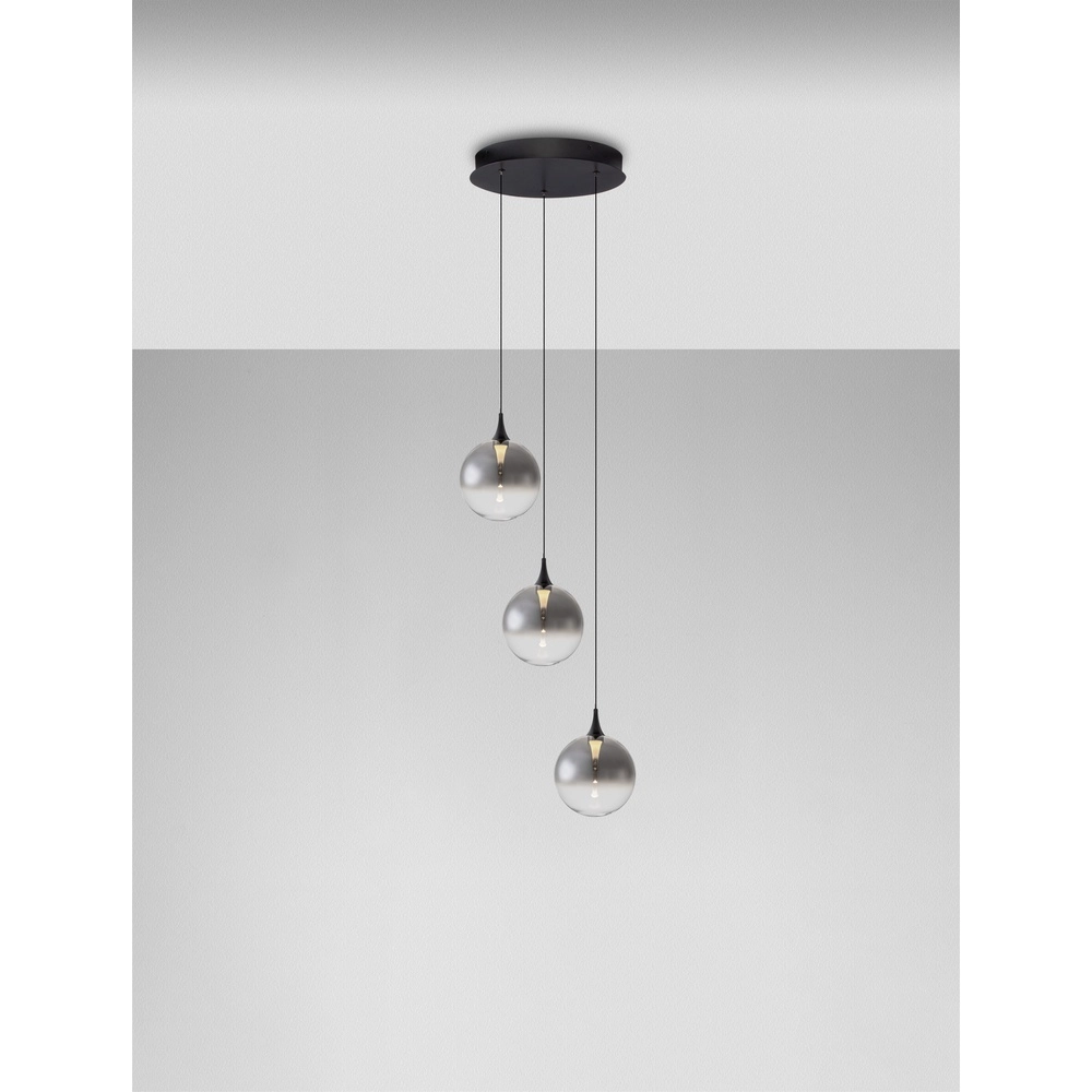 Pendelleuchte Orenda 3-flammiges Rauchglas Lyora 5212017477620