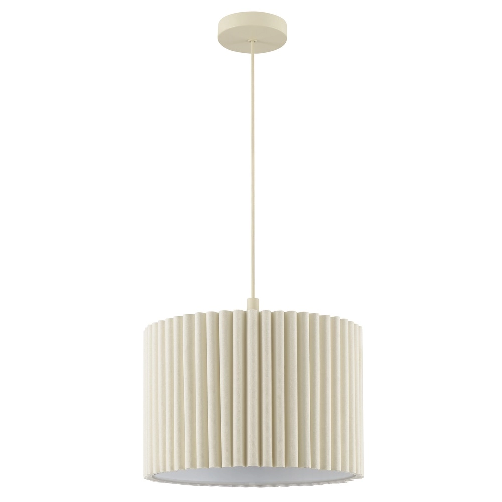 Japandi-Pendellampe Velin Ø 35 cm sandbraun Brilliant 4004353476815