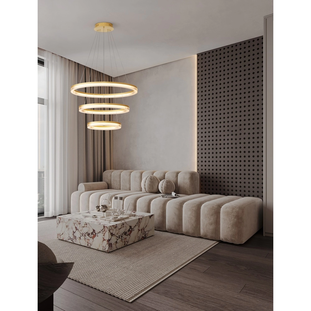 Goldene Pendelleuchte Luana 3-flammig Lyora 5212017479679