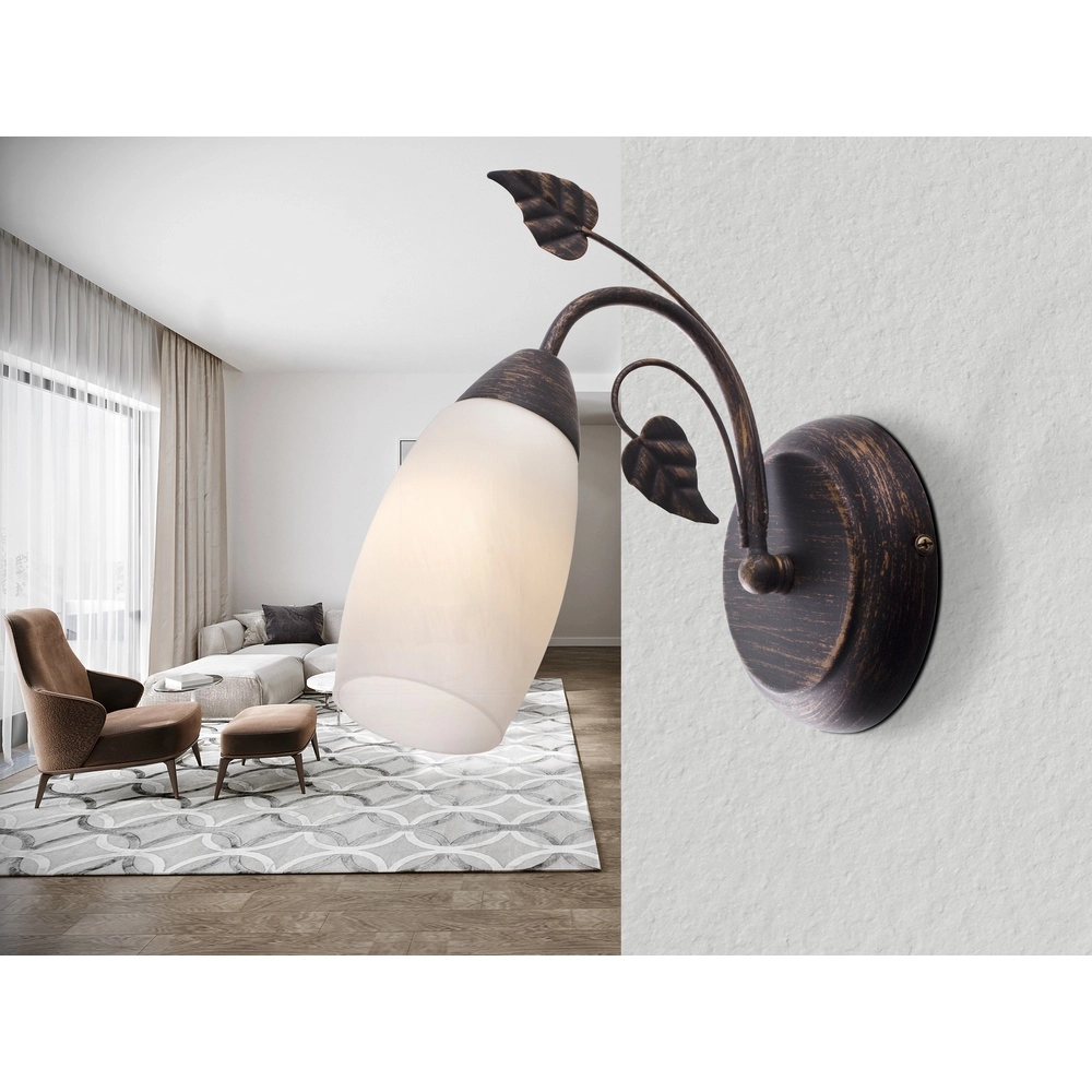 Klassische Wandlampe Venezia Braun Globo 9007371484621