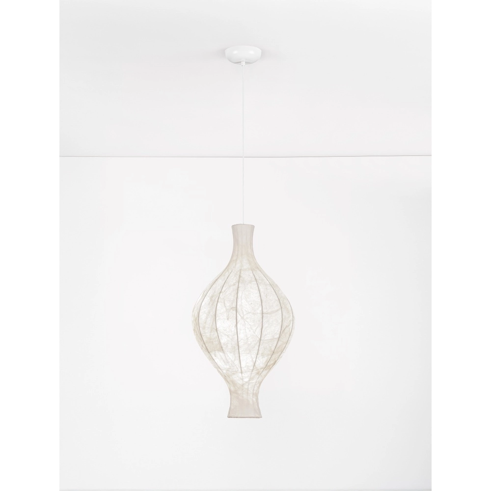 Weiße Pendelleuchte Seda Ø 35cm Lyora 5212017477866