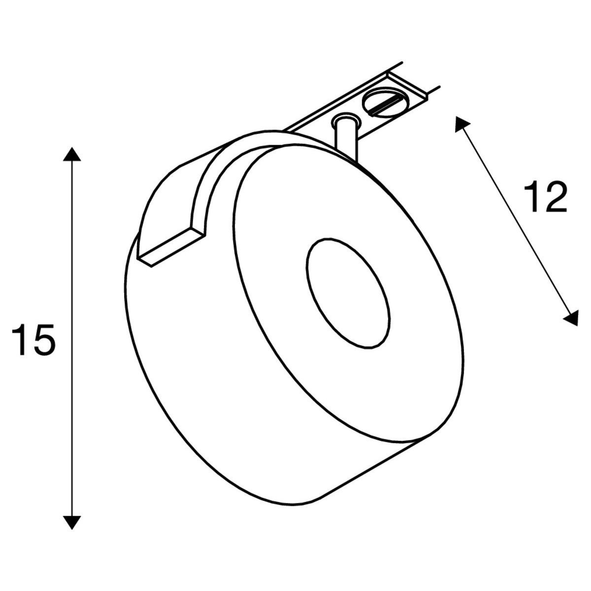 Schienenplatz Kalu Led 1-phasig weiß SLV 4024163138390