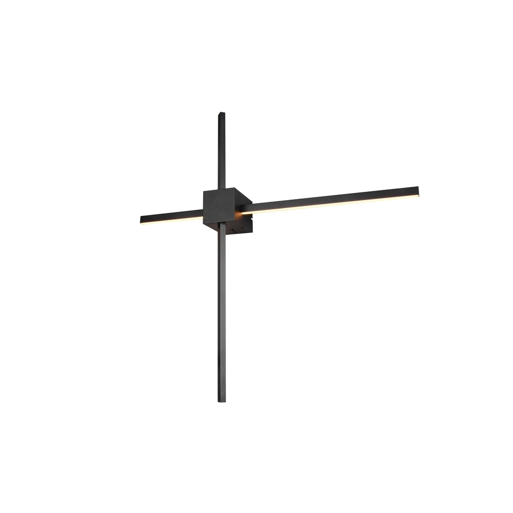 Moderne Wandlampe Cassino Schwarz 67,5 cm Trio 4017807683202