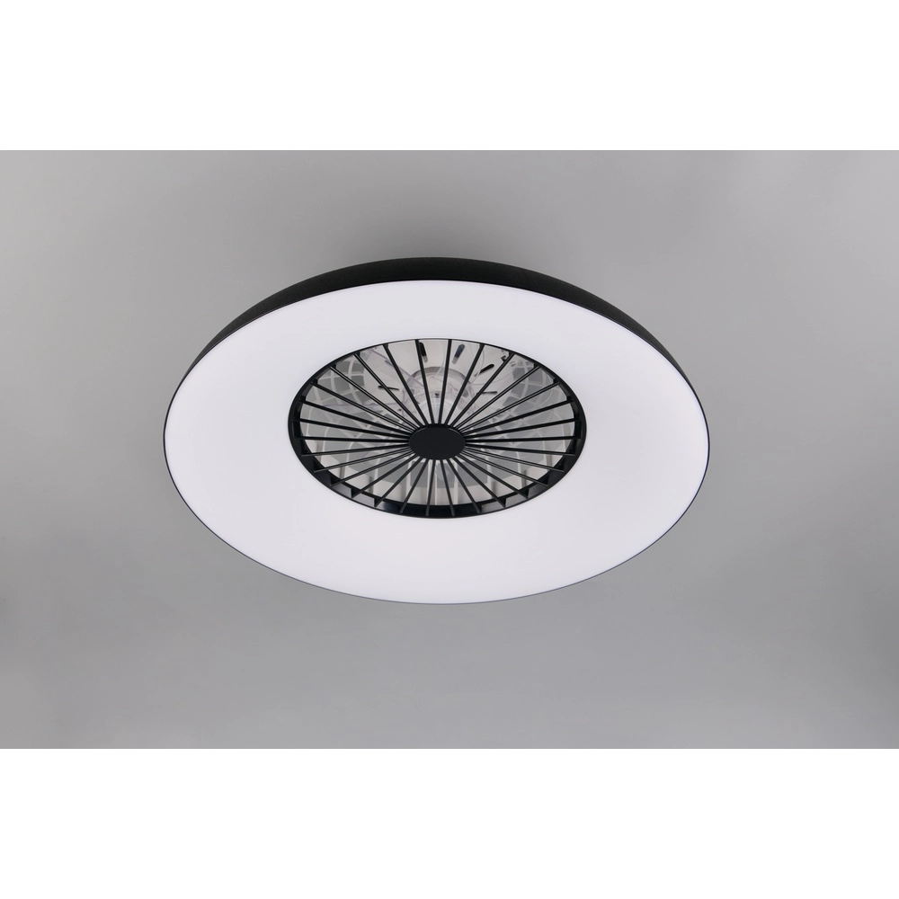 Designventilator Svaerholt schwarze Ø 60cm mit RGB-Funktion Trio 4017807688795