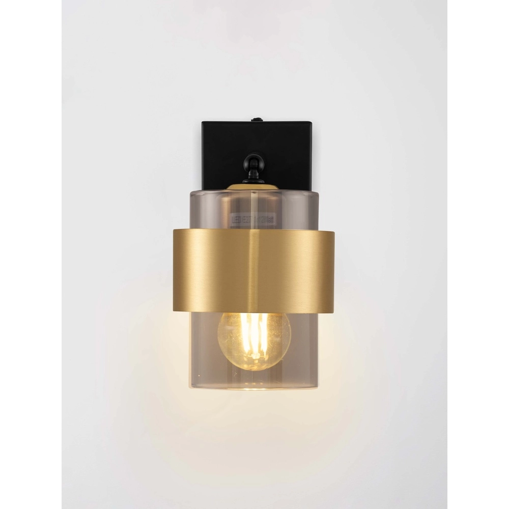 Wandleuchte Sianna schwarz mit gold