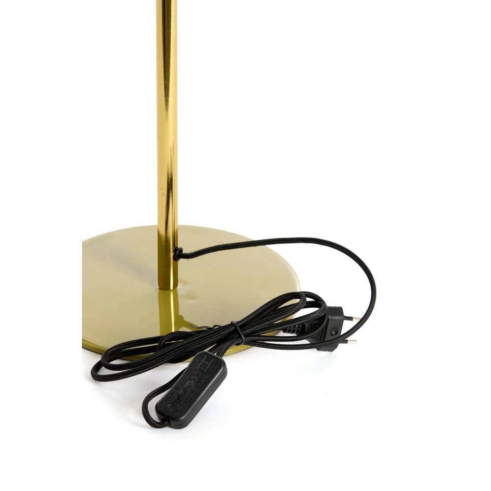Tischlampe Surin Ø 26cm – glänzend olivgrün mit Gold Light & Living 8717807743499