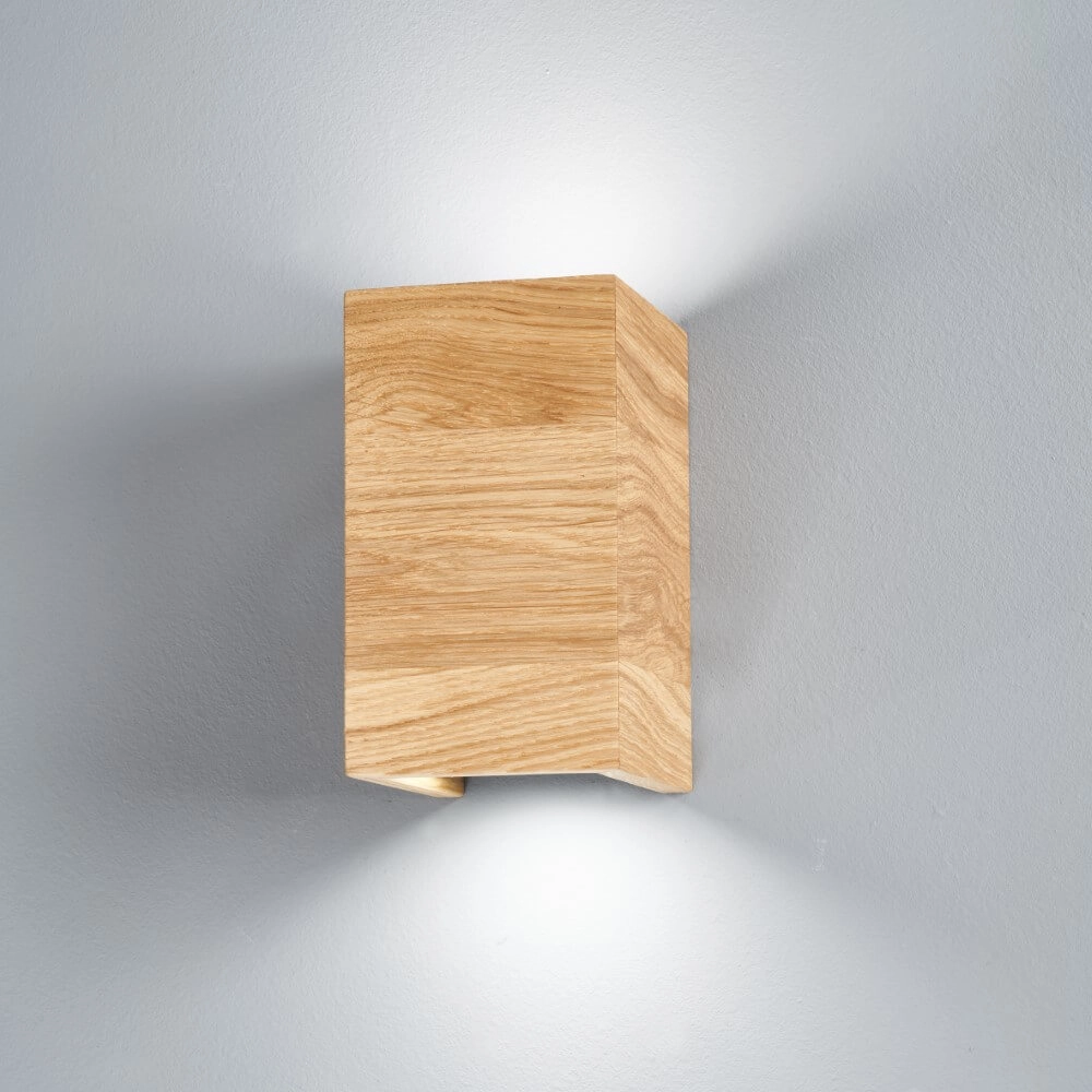 LED-Wandleuchte Shine-Wood 18cm hoch Fischer & Honsel 4003694305754