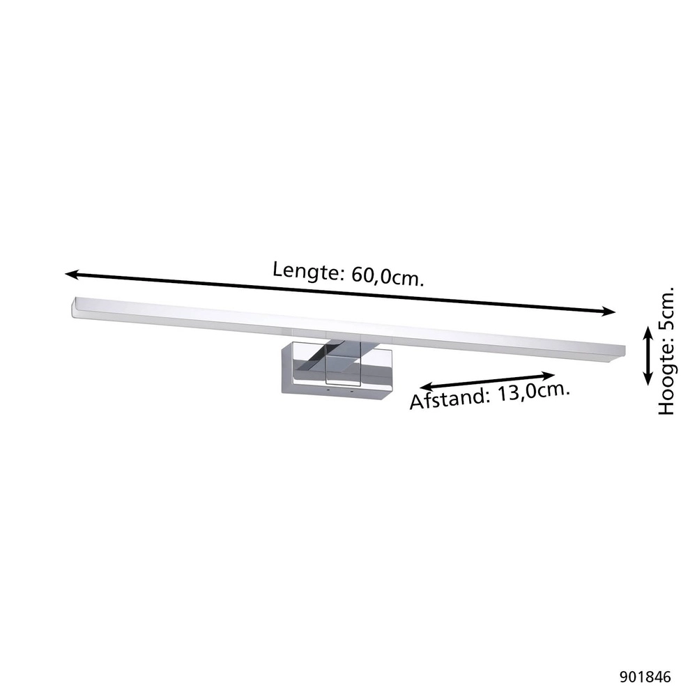 Spiegelleuchte Conettilla chrom 60cm Eglo 9008606356737