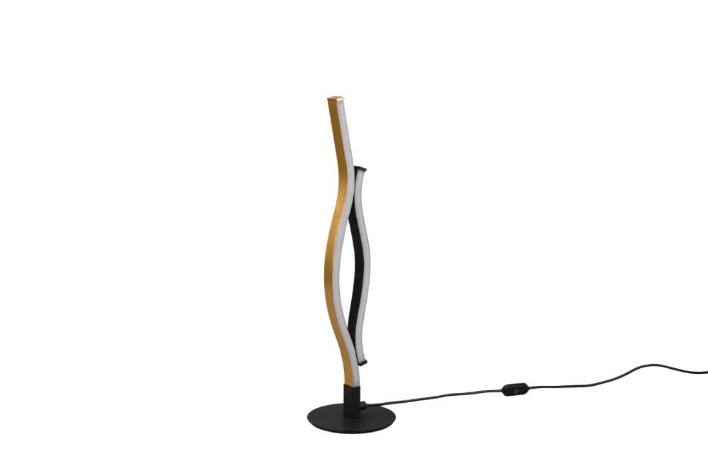 Tischlampe Blaze schwarz mit gold Trio 4017807540253