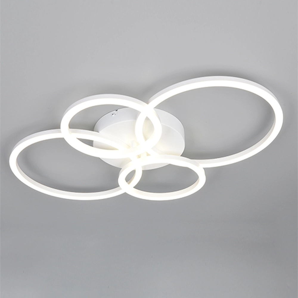 Moderne Deckenlampe Quilo Rundweiß Trio 4017807704259