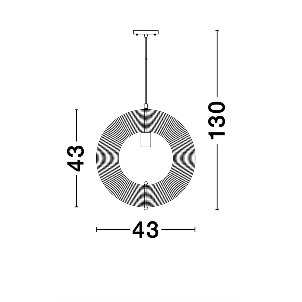 Moderne Pendelleuchte Asco Holz Ø 43cm Lyora 5212017424945