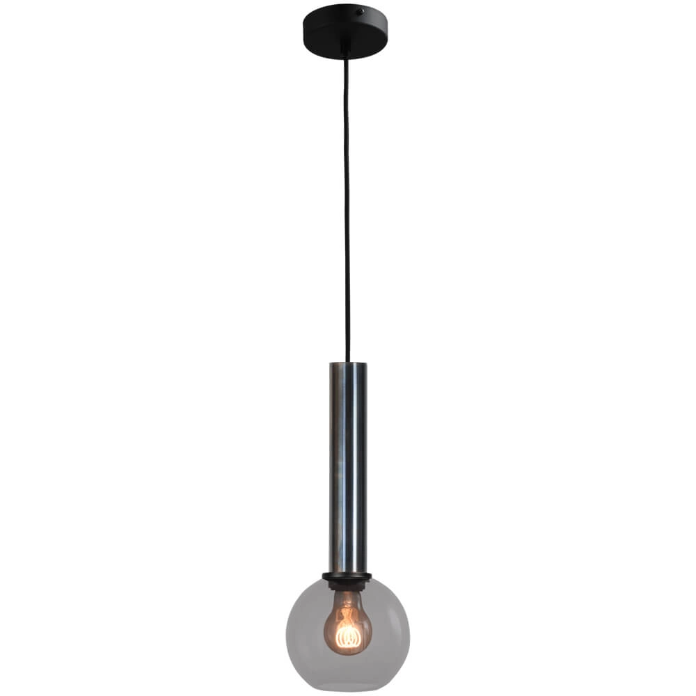 Hängelampe Ø 15cm Bella 2 Gesprenkeltes Öl mit Rauchglas