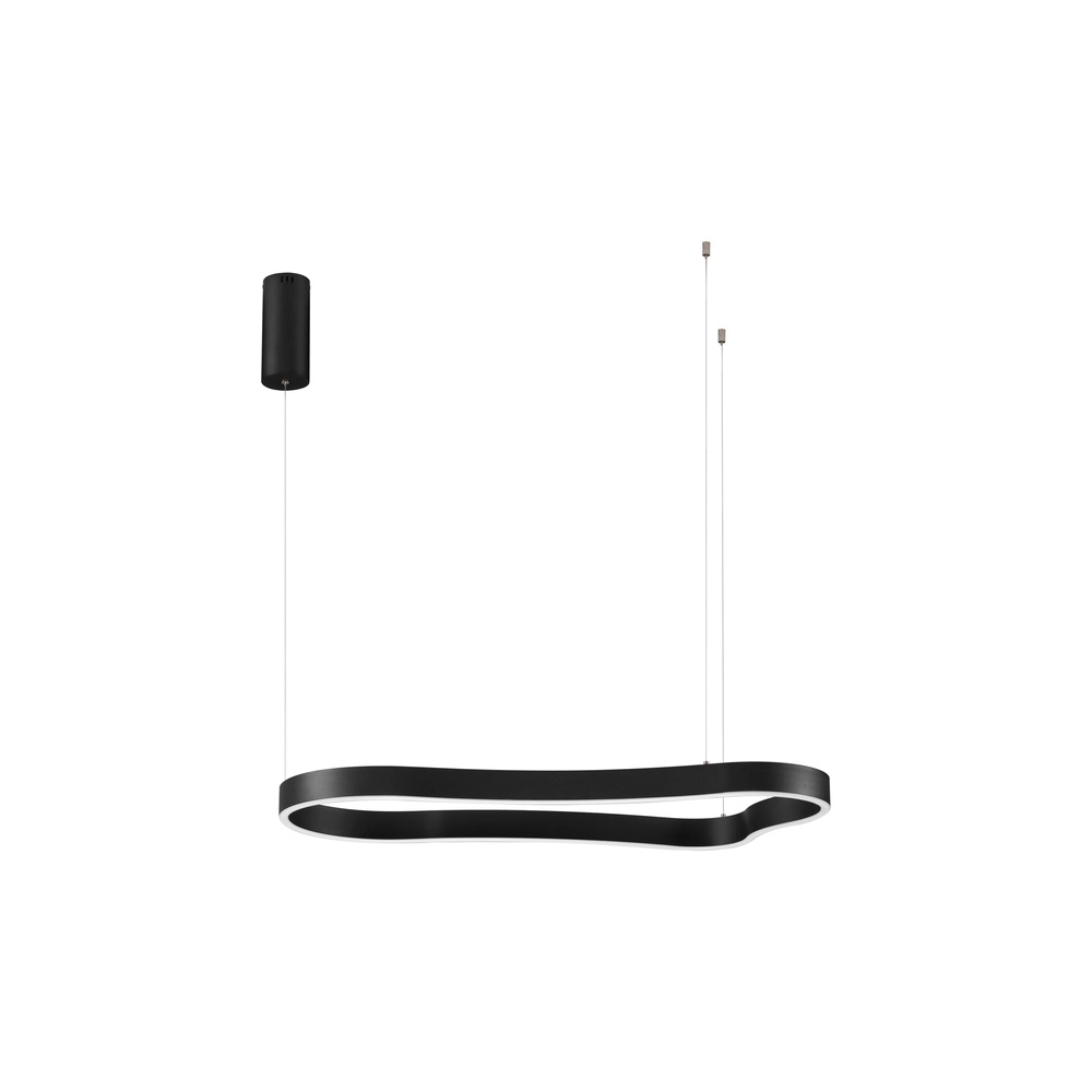 Pendelleuchte in natürlicher Form Dussa schwarz 90cm Lyora 5212017463050