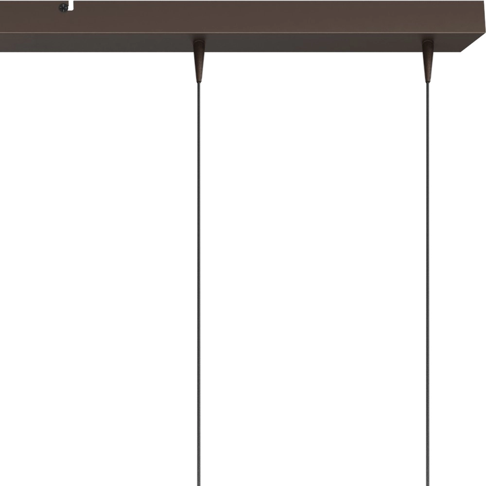 6-Licht Pendellampe Talana 130 cm kakaobraun Ø 6 cm DTW Masterlight 8718121361307