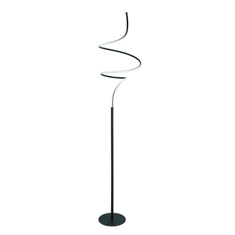 Design-Stehleuchte Curle schwarz Ø 35cm