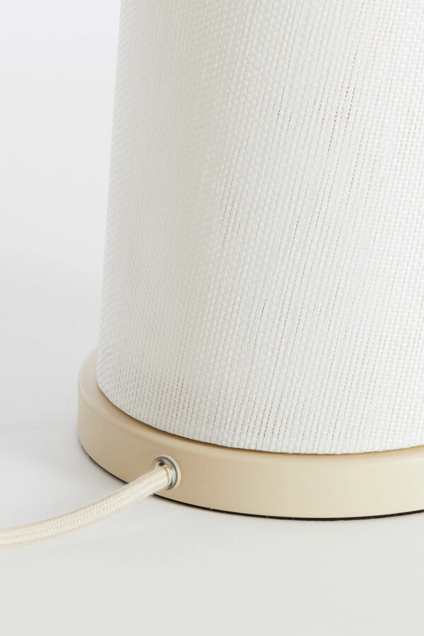 Japandi Tischleuchte Fyon Ø 16cm creme mit weiß Light & Living 8717807730659
