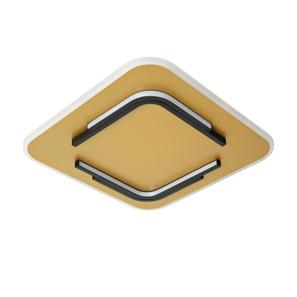 Design-Deckenlicht Andreas 40 x 40cm - 30W schwarz mit Gold