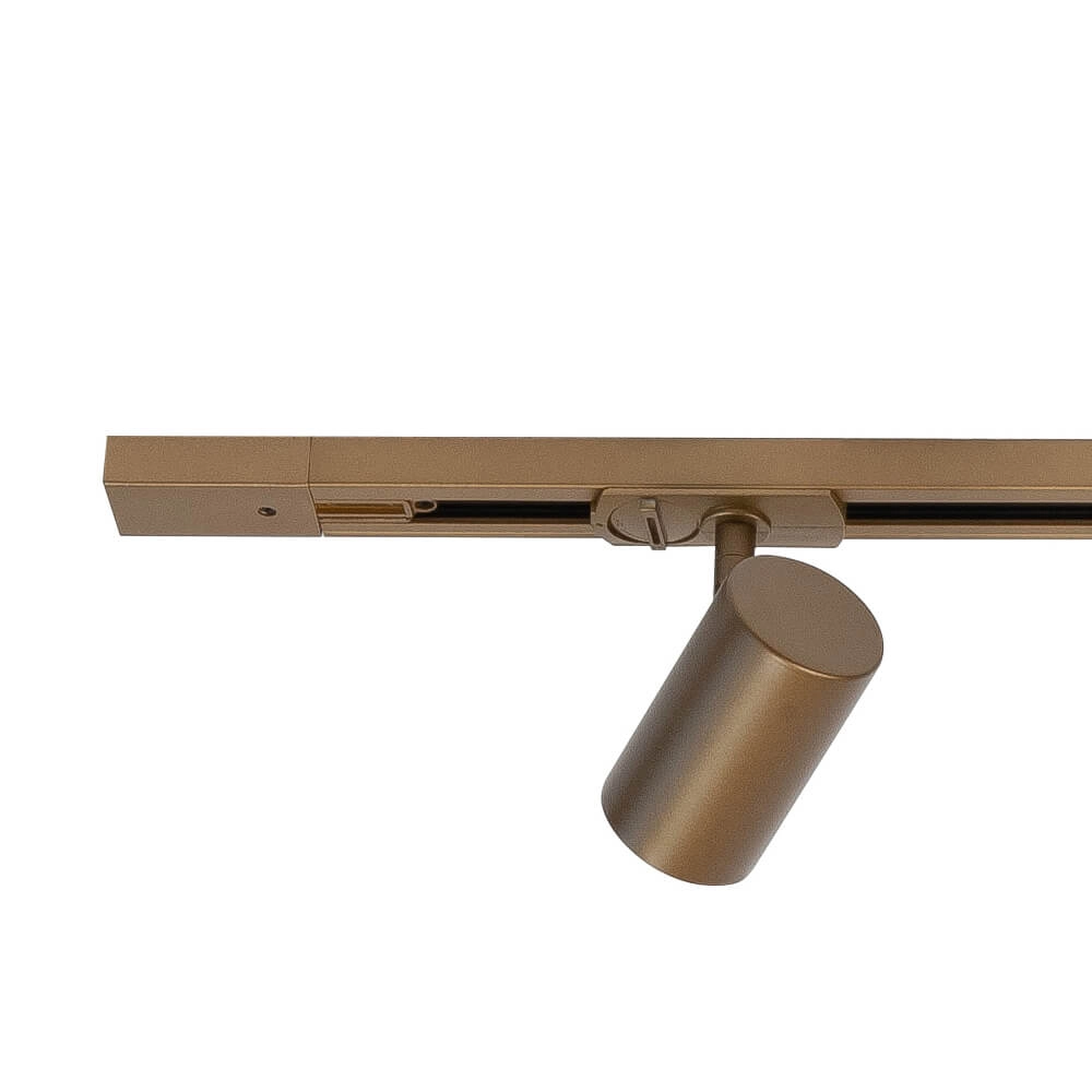 1-Phasen-Schienenset 100cm Cilinder Gold mit 3 Punkten Highlight 8718379047220