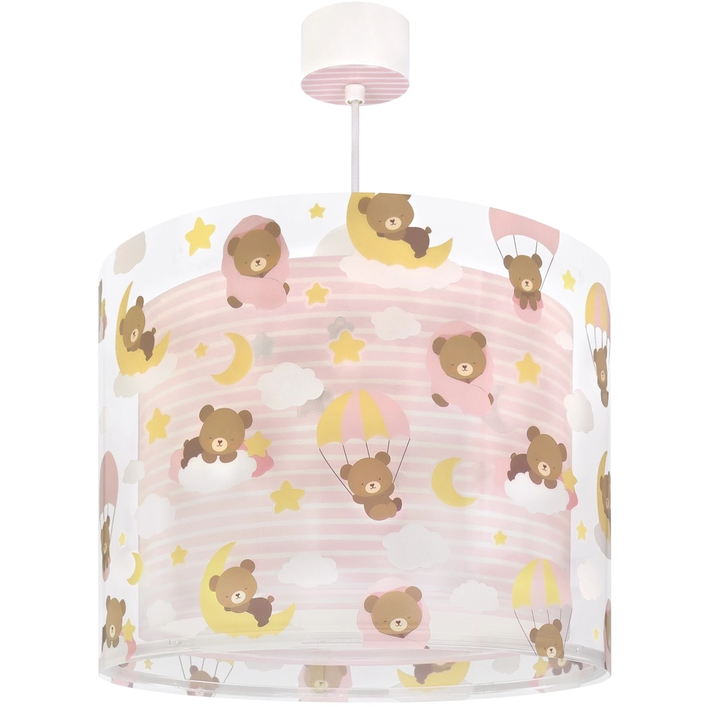 Pendelleuchte für Kinderzimmer Baby Teddy rosa