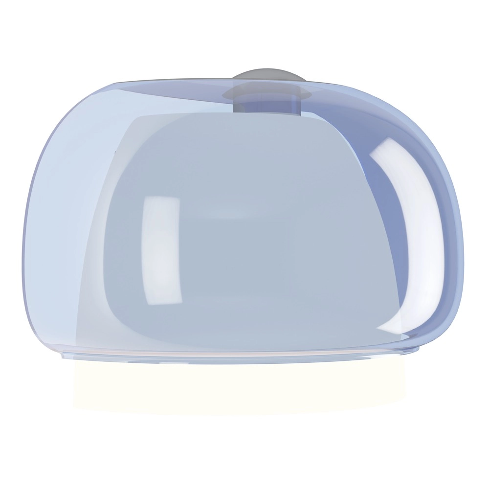 Design-Wandlampe Belomontejo Chrom mit Blau