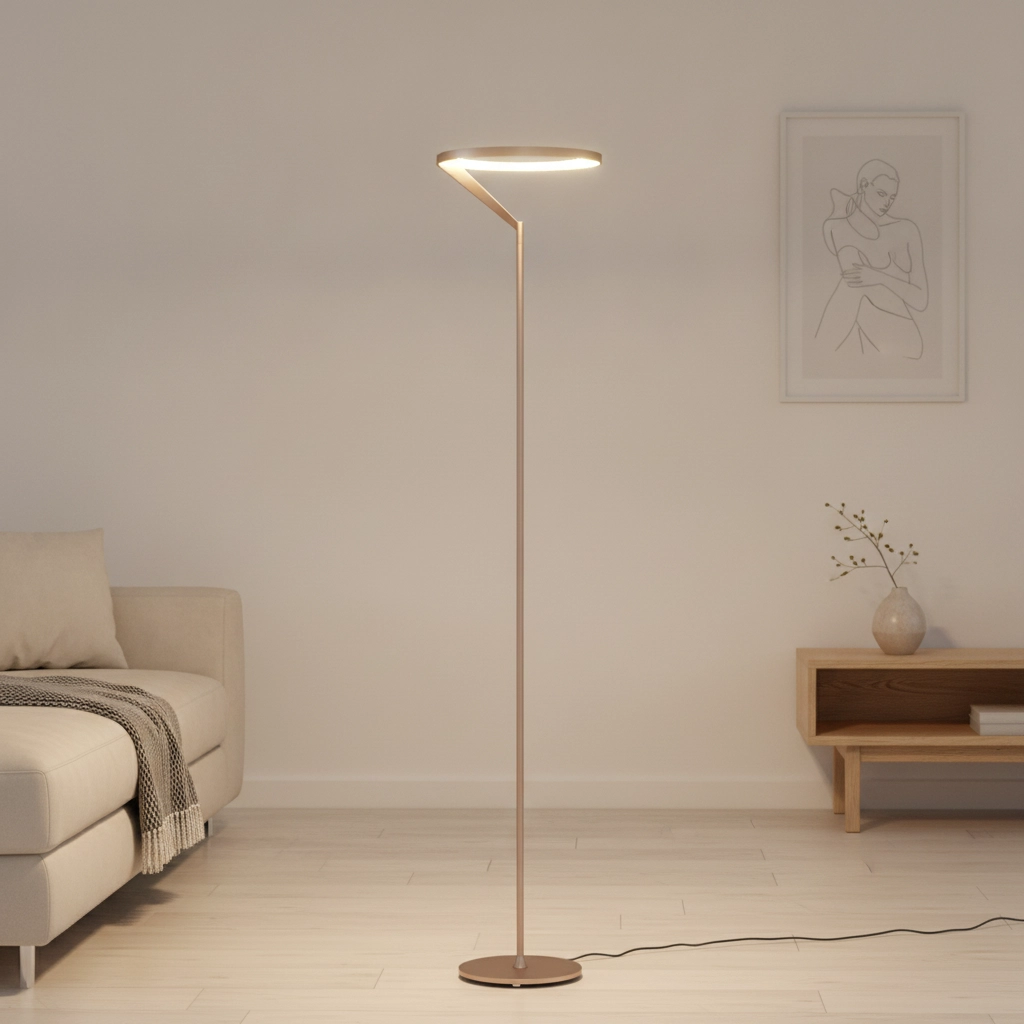 Stehlampe Tilia mokkabraun