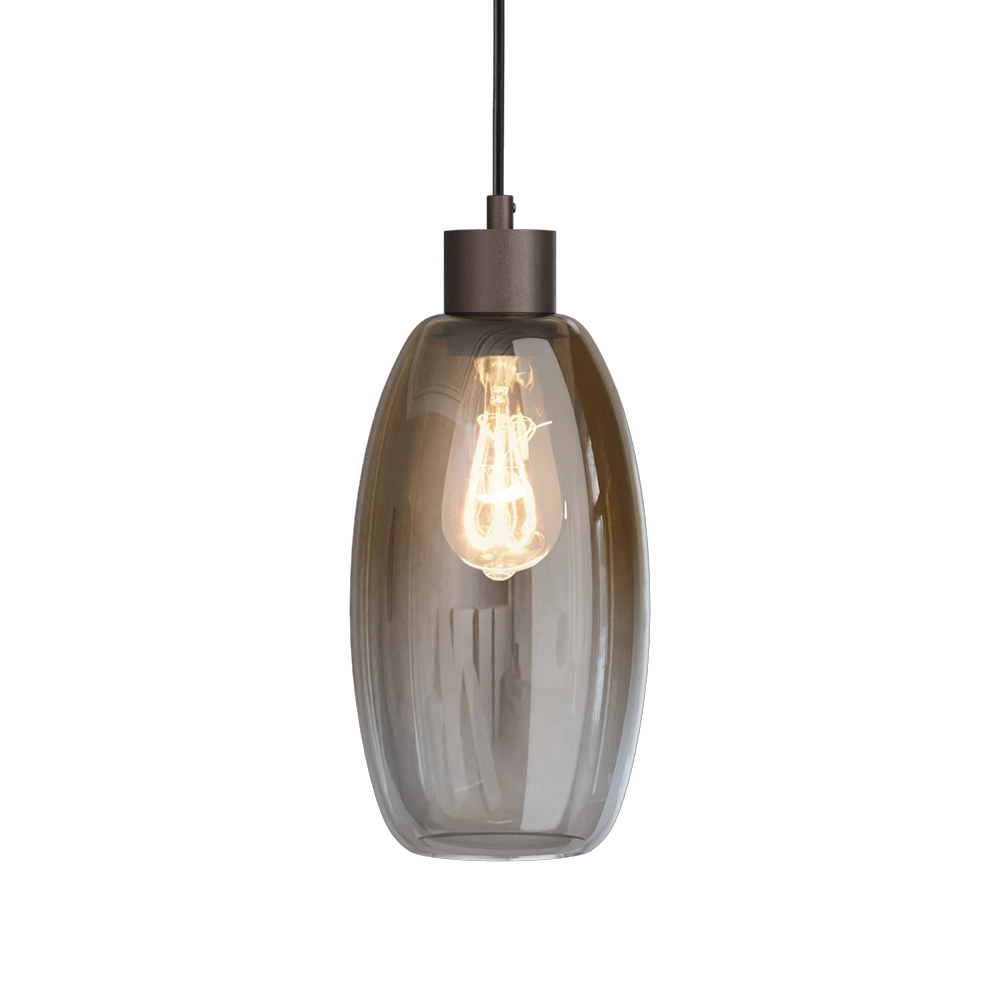Glas-Pendellampe Olive Ø 15cm - Kakao Masterlight 8718121393766