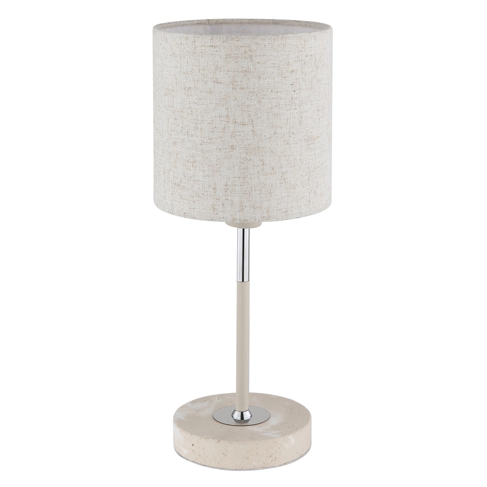 Tischlampe Deleon sandbraun Ø 15cm Globo 9007371569908