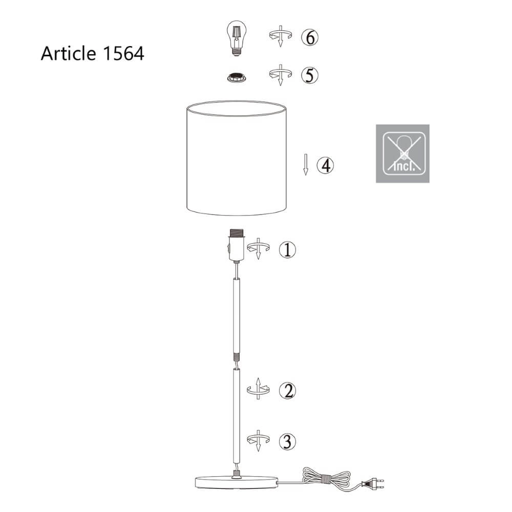 Stehlampe Noor Steinhauer 8712746122145