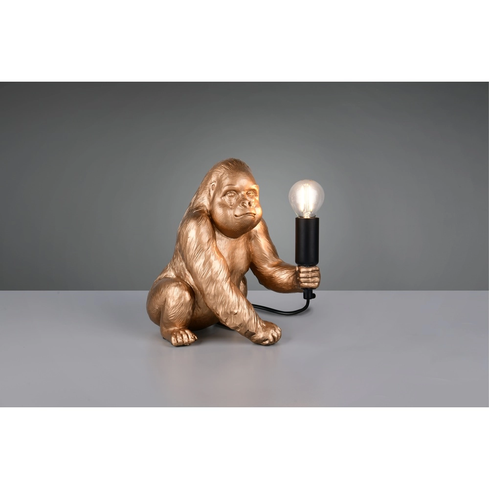 Tischlampe Kong Affe Gold Trio 4017807668537