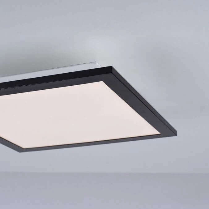 LED-Deckenleuchte Flat 30 x 30 cm schwarz Paul Neuhaus 4043689982072